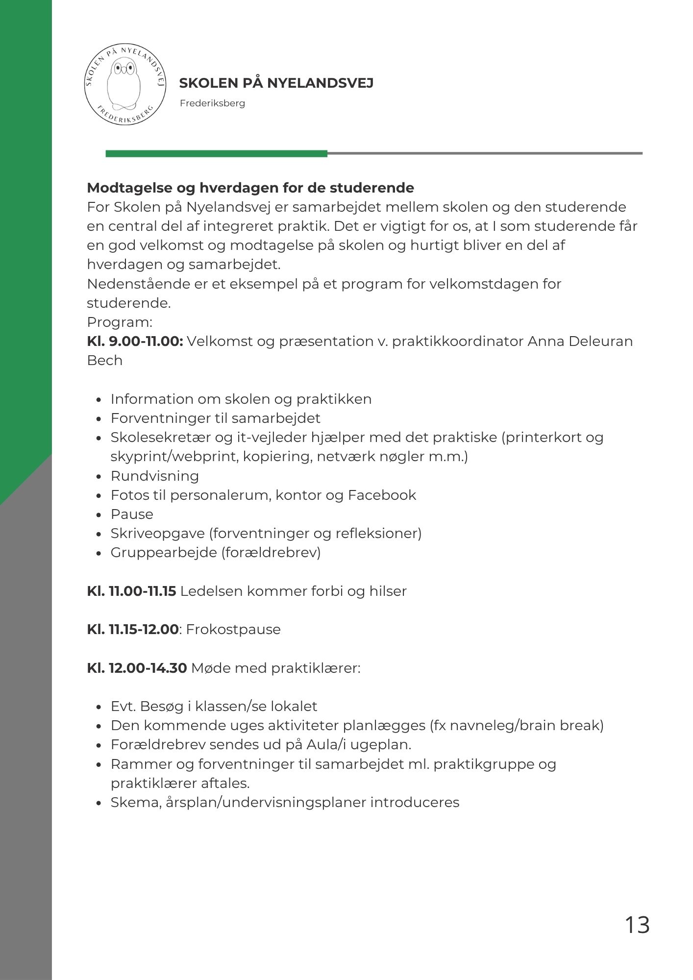 Praktikplan