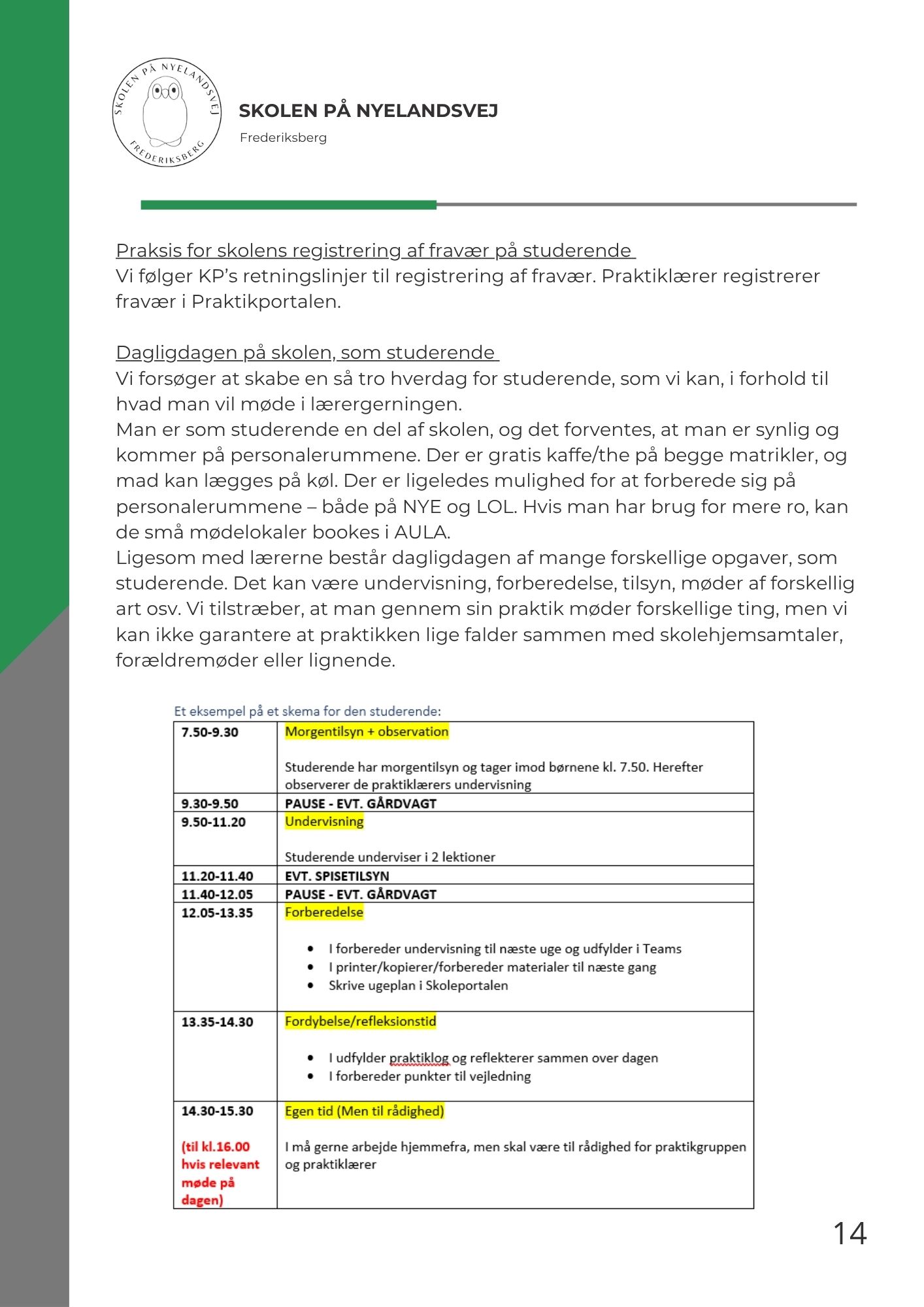 Praktikplan