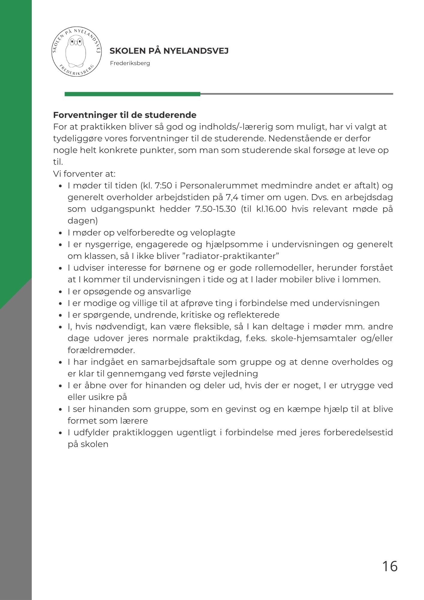 Praktikplan